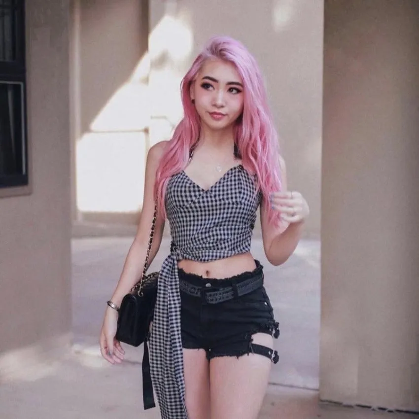 Peppercorn Double Strap Denim Shorts